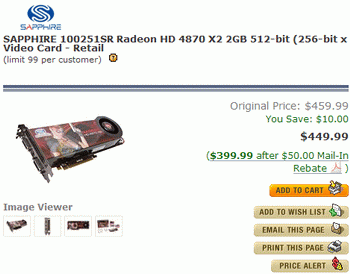 Radeon HD 4780x2 price drop